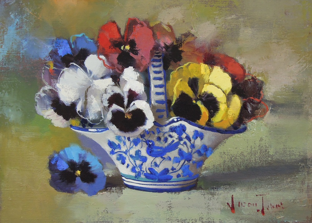 寺井重三『梔子』4号 静物画 油彩 油絵 絵画 肉筆 額装 美術品 【公式