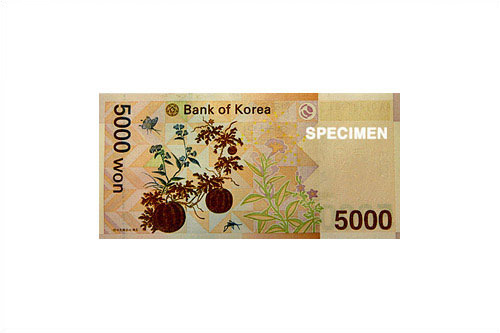 韓国のウォン紙幣8枚 韓国のウォン紙幣8枚