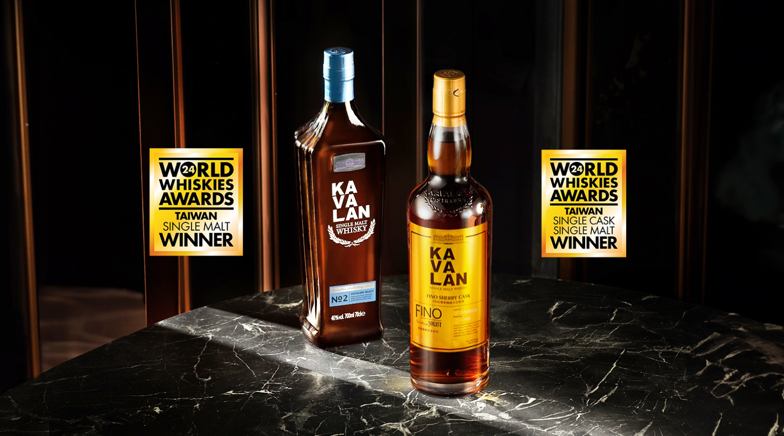 新品未開栓】KAVALAN FINO ウイスキー 700ml 木箱入り② 新品未開栓