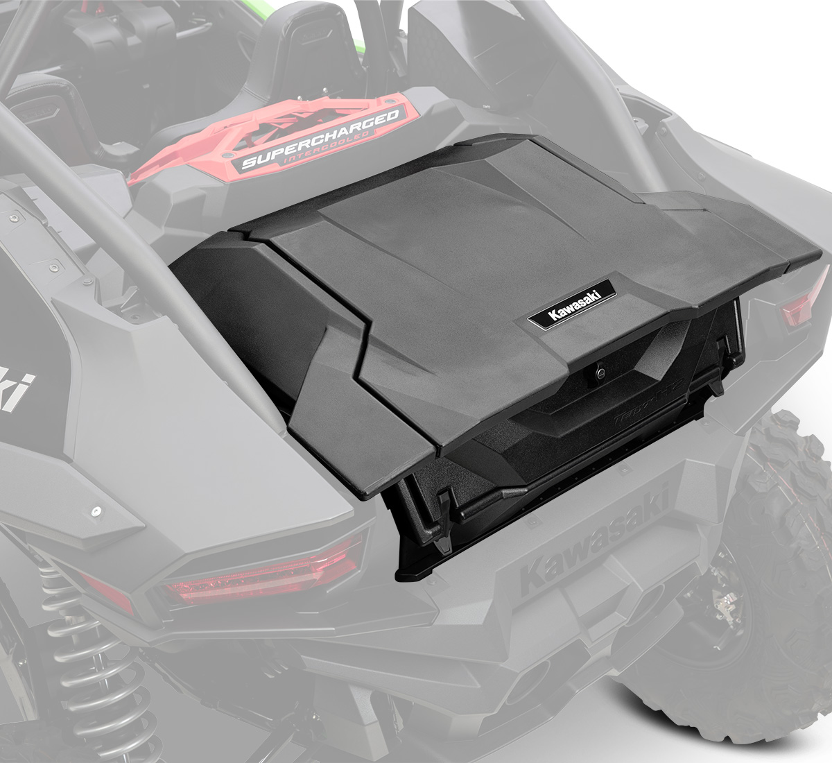 Teryx®4 H2 Low Profile Rear Storage Box | Kawasaki Motors Corp
