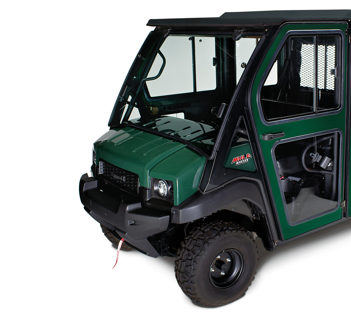 MULE™ 4010 4x4 Steel Door Set, Front, Super Black | Kawasaki