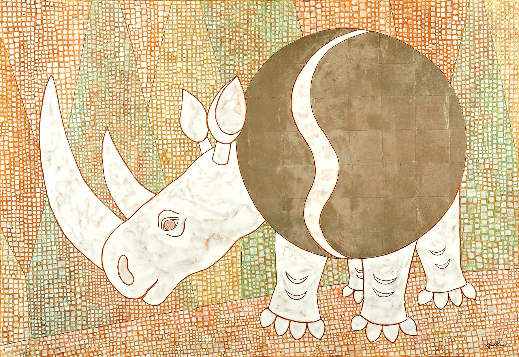 真作】絵画 利之銘 日本画10号 牛車 逸品 S132 【公式通販】