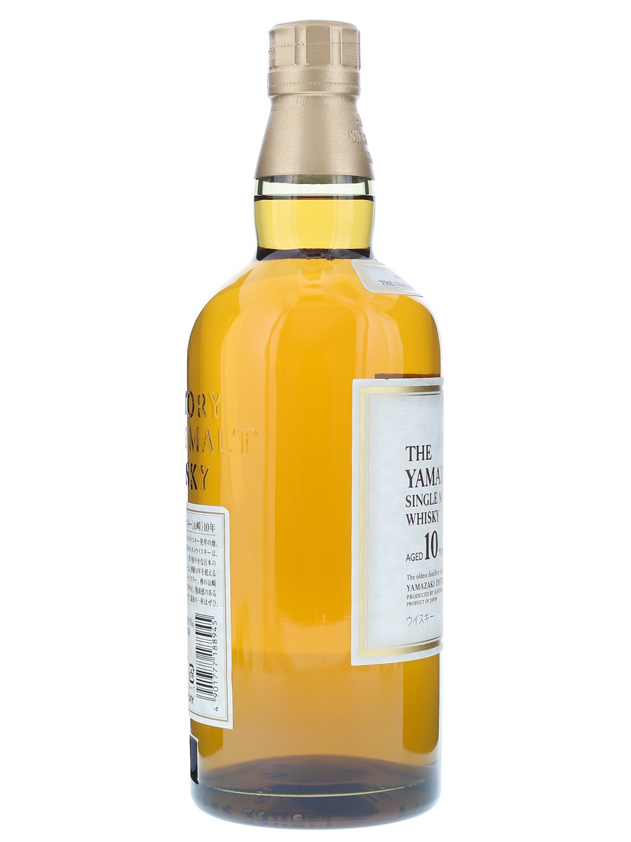 山崎 10年 シングル モルト 白ラベル 700ml / 40% - 歌舞伎ウイスキー