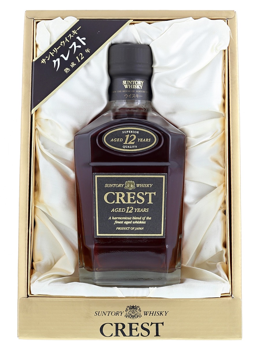 Suntory Crest Blended Whisky 12 Year Square Bottle (Gift Box) 75