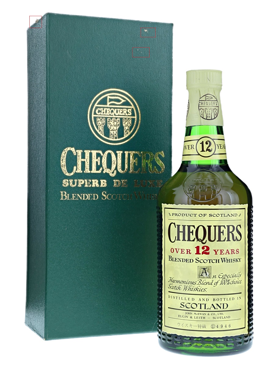 Chequers 12 Year Blended Whisky Bot. Pre1989 75cl /43
