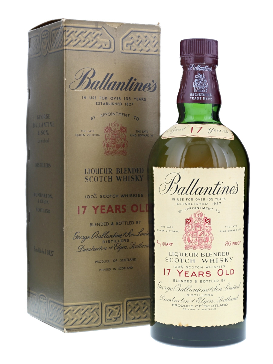 Ballantine's 17 Years 1950s 4/5 QUART / 86 US Proof - Kabukiwhisky
