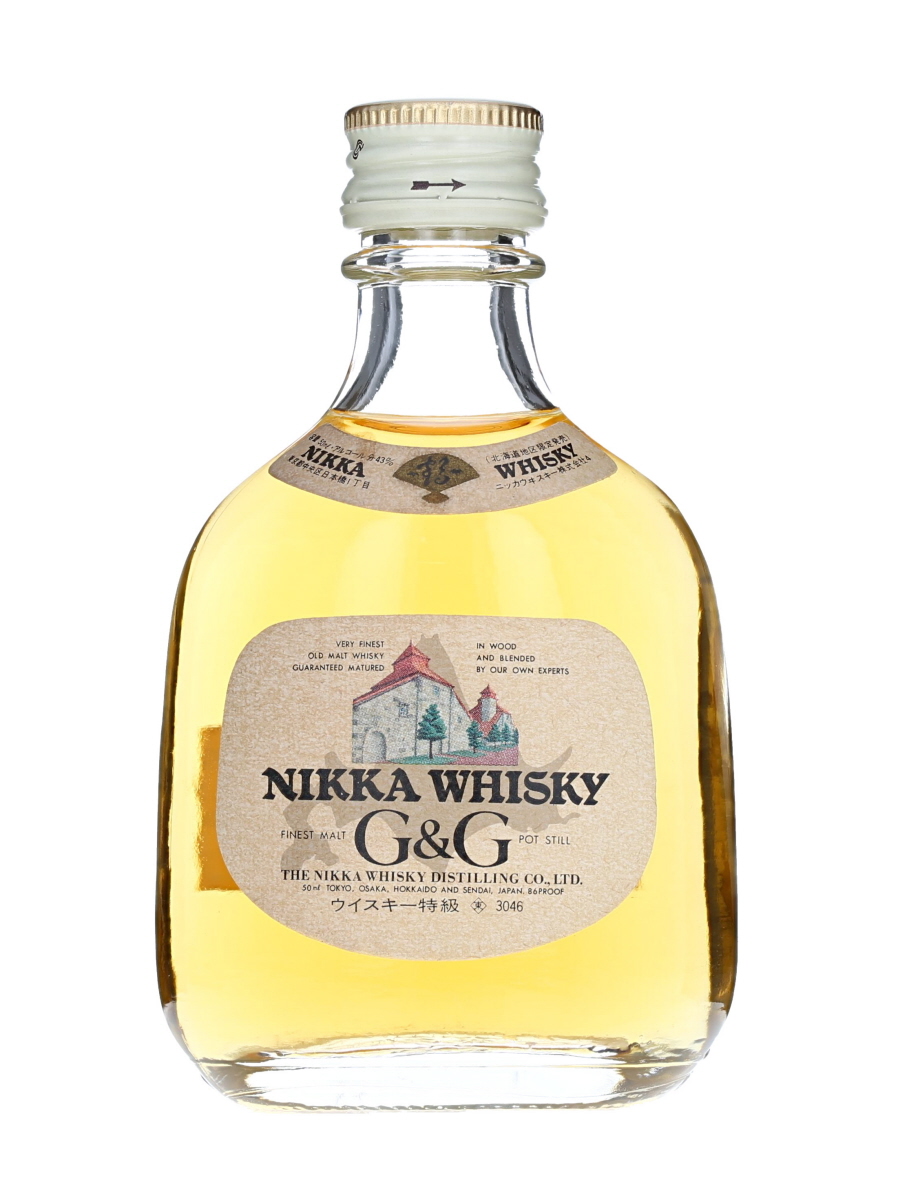 ニッカ G&G 北海道地区限定ラベル 木彫りの熊 クマ 50ml / 43% - 歌舞