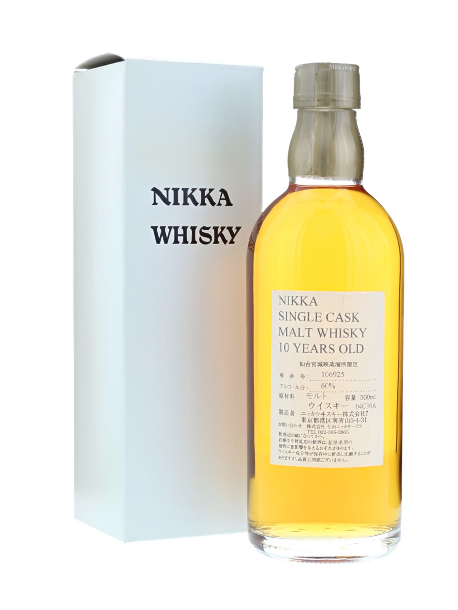 宮城峡 10年 シングルカスク 樽番号#106925 500ml / 60% - 歌舞伎