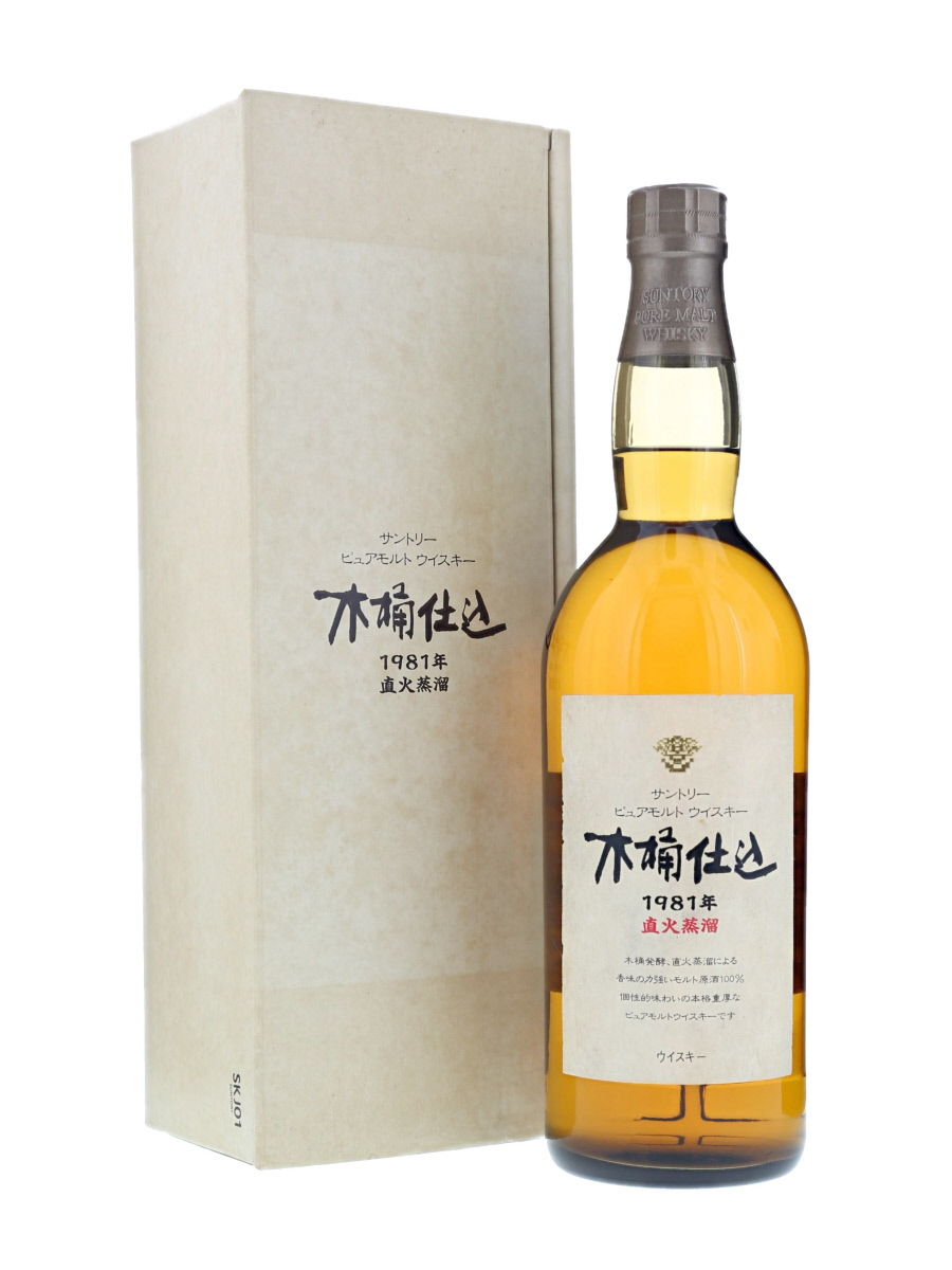 サントリー 木桶仕込 1981年 ピュアモルト 750ml / 43% - 歌舞伎