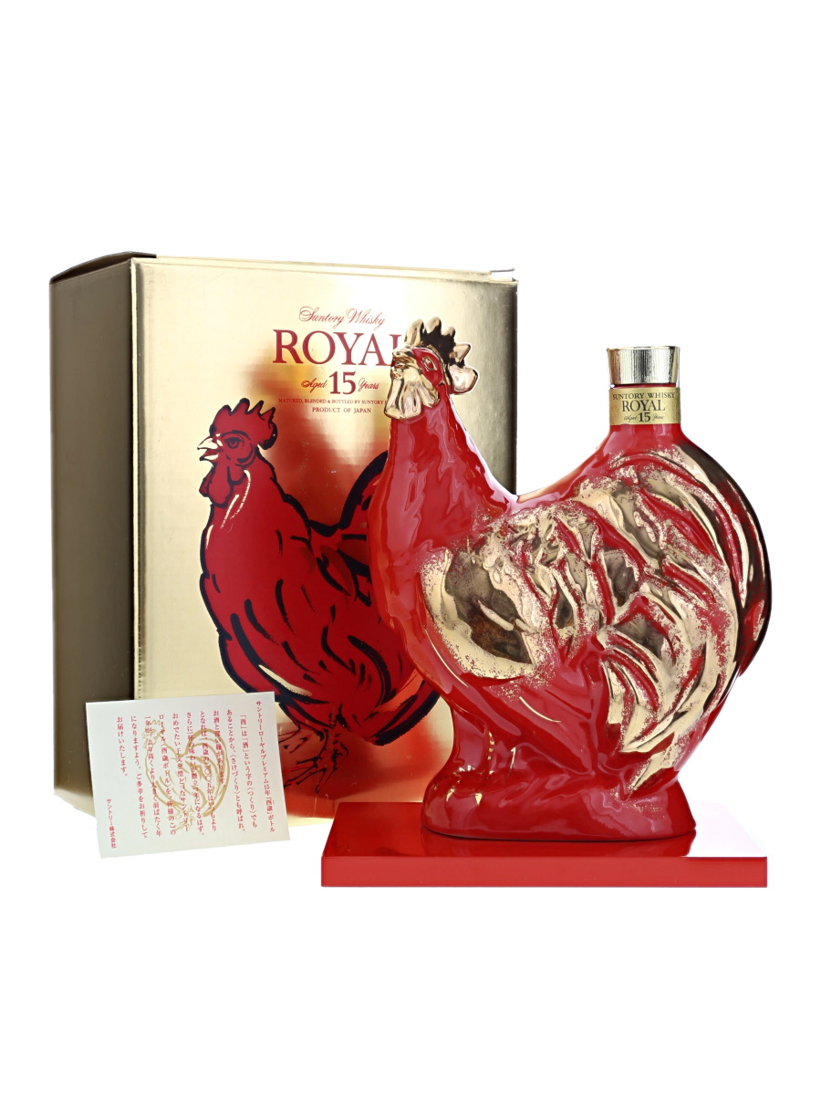 サントリー ローヤル 15年 干支 陶器 ボトル 酉 600ml / 43% - 歌舞伎