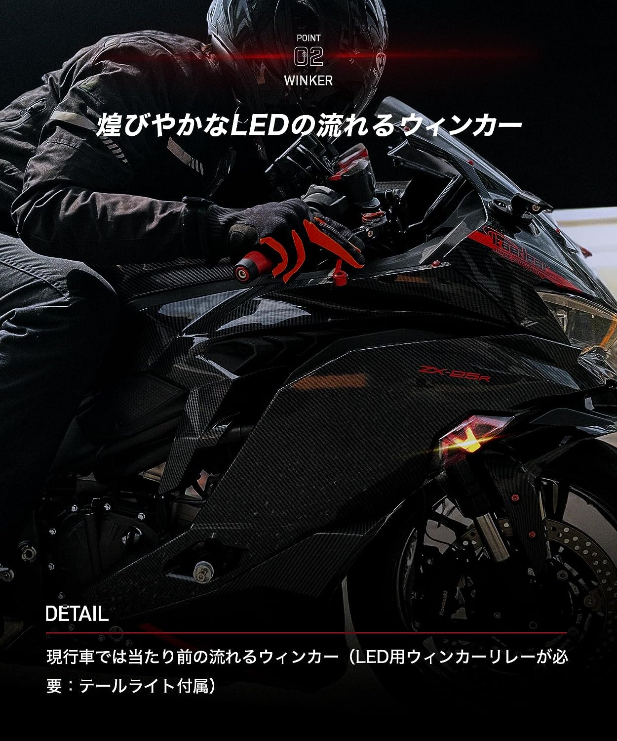 Cyber LED KAWASAKI Ninja ZX-25R カスタムウィンカー / Ninja250