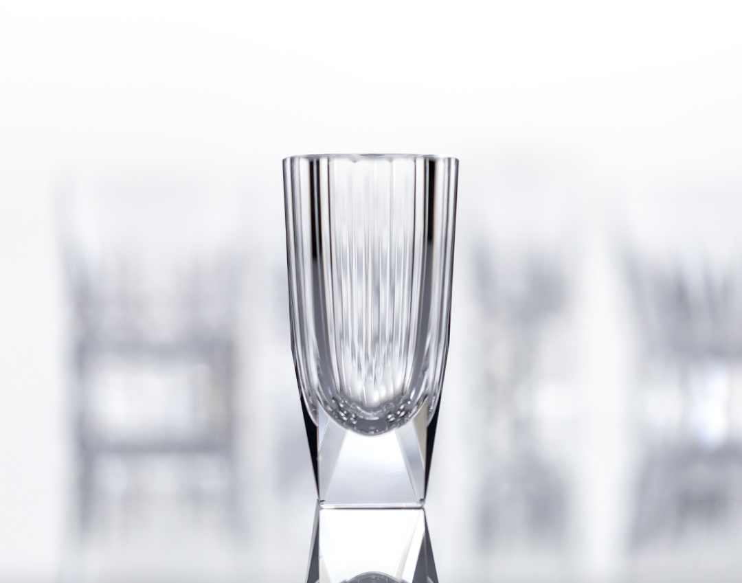 希少 KAGAMI CRYSTAL キャンディポット アンバー 琥珀 ガラス 希少