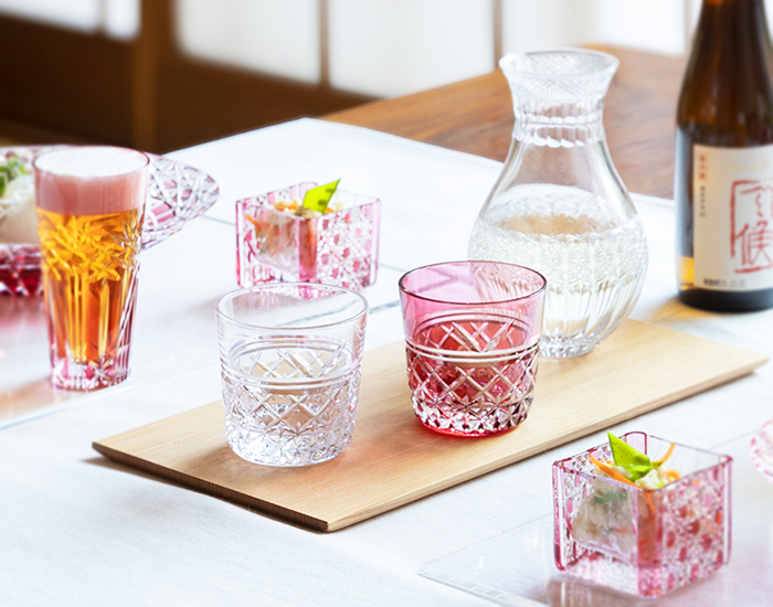 明治〜大正時代 色ガラス 乳白色 切子 彫刻 氷皿 ペア 2客 【公式通販】