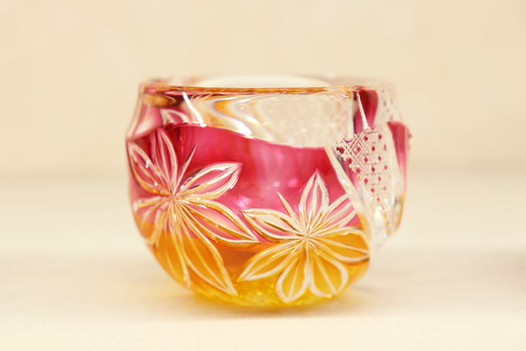 キ*ョ様 江戸切子 伝統工芸士但野英芳作 「蛇」 オールドグラス キ*ョ