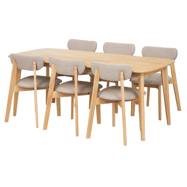 ダイニング7点セット 幅180cm Cocotte2(ココット2) 4色対応の通販情報