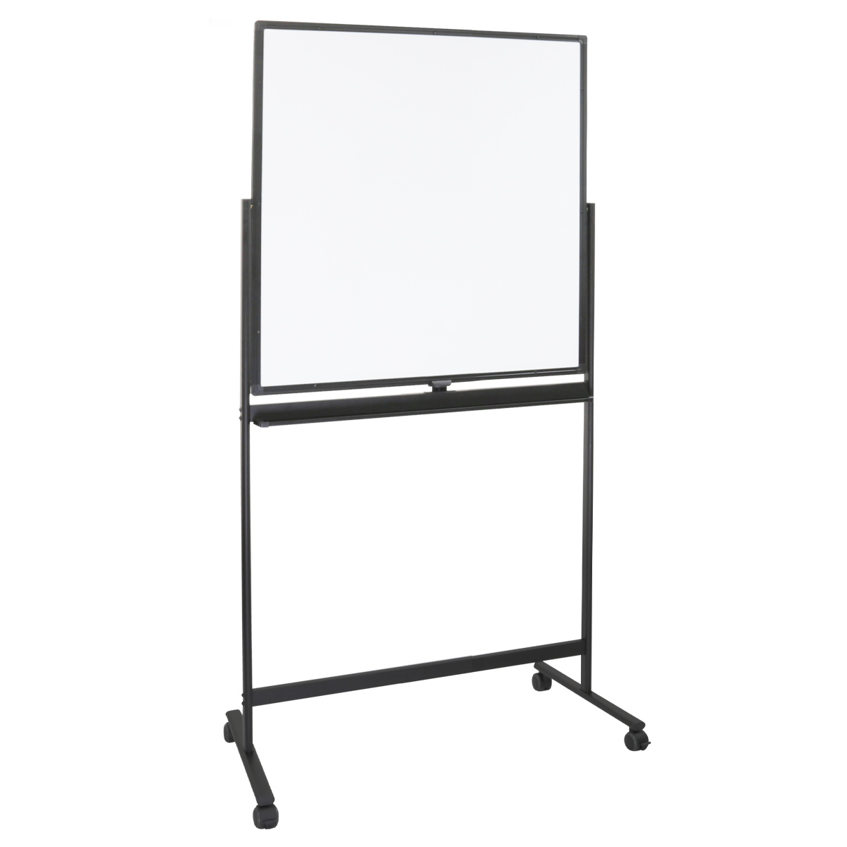 ホワイトボード マーカー 脚付キ 縦型 1200mm×600mm 黒 2016 ホワイト