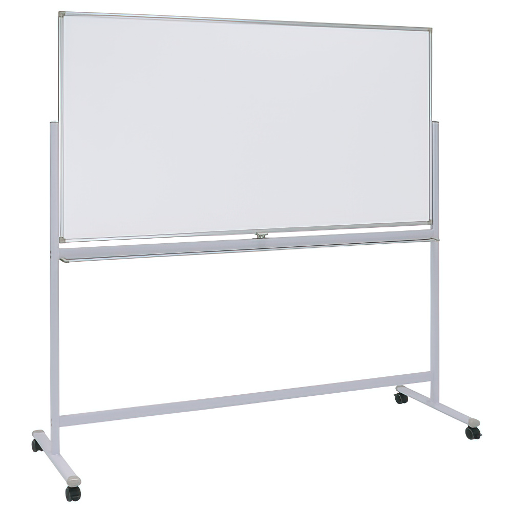 両面脚付きホーロー板面ホワイトボード 無地 幅1800 高さ905 WHR-1890