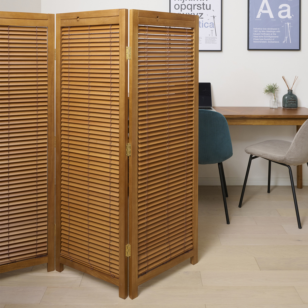 ウッドスクリーン 4連タイプ 幅1800 奥行25 高さ1350 KE-JPLB4S 通販