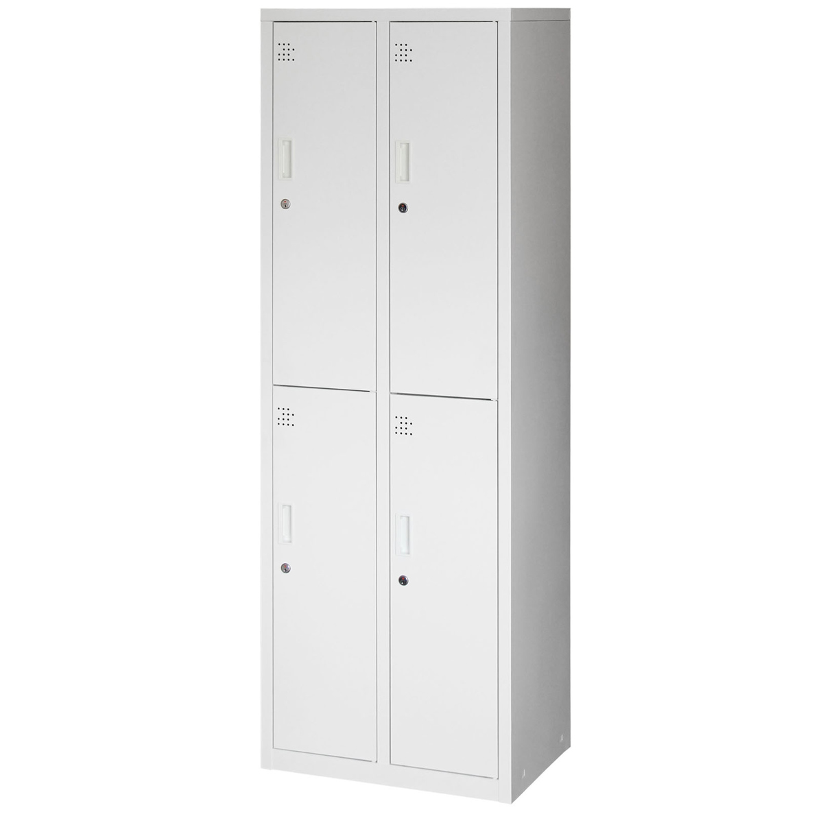 スマイル 2段4人用スチールロッカー 幅610 奥行515 高さ1790 SM-STLL4S
