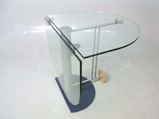 愛品倶楽部柏店】Ronald Schmitt/ロナルドシュミット 可動式ガラステーブル