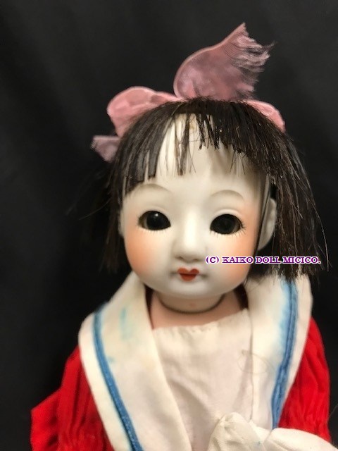 山大さくらビスク小さい子 - 懐古どぉるMicico|和洋アンティークドール