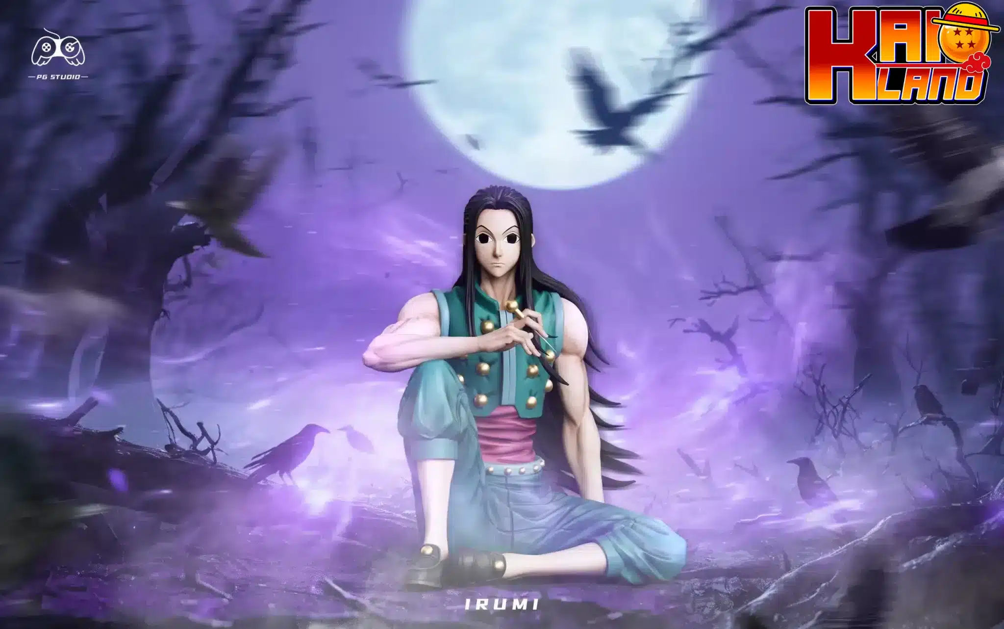 ハンター×ハンター PGスタジオ 座りイルミ・ゾルディック 樹脂製