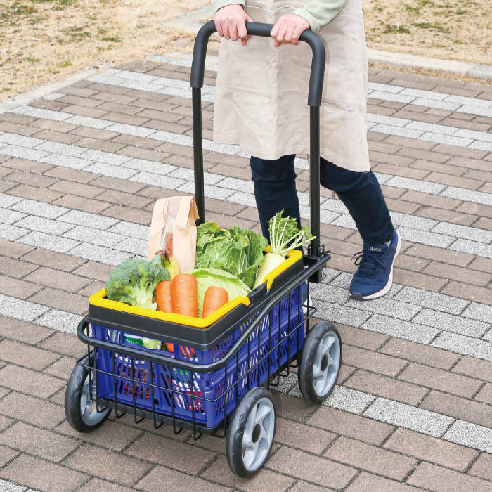 かかしさんのJA(農協)通信販売 / 便利なカゴ付き らくらくカート ITC23