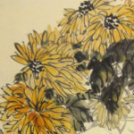 出張買取】呉昌碩の掛け軸 菊花図 中国書画 - 掛軸買取 古美術永澤