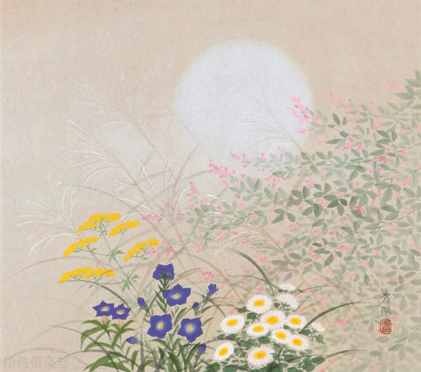 掛け軸 鈴木秀光 『 藤 』 紙本 希少 軸装 茶道具 掛軸 美品 です