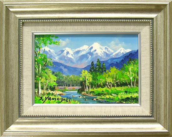 油彩画作者不詳《婦人像》木枠額装肉筆画 油彩画【海老】