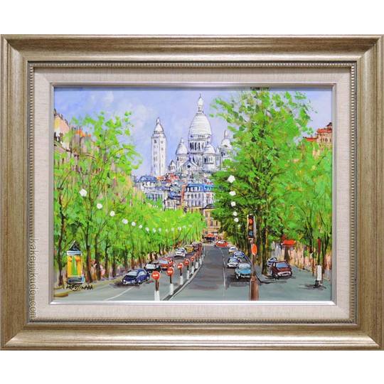 MAURICE UTLILLO モンマルトル・サクレ・クール寺院1934年 油彩