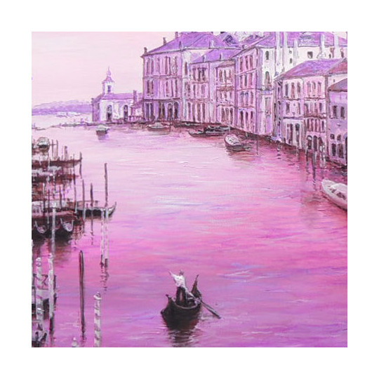 黒沢久(黒澤久)水の都 ベネチア(ベニス)イタリア 風景画 油彩(油絵)F15