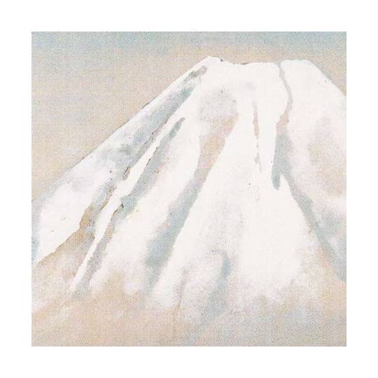 奥村土牛 絵画 精進湖 送料無料 【複製】【美術印刷】【巨匠】【富士