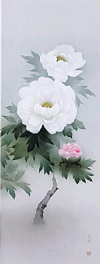 富貴花 中川幸彦 尺五立○受注製作品 納期：1ケ月あまり！ 花鳥画