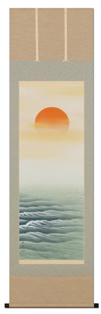 掛け軸 日本画 日の出 桂堂 掛け軸 日本画 日の出 桂堂 掛け軸 日本画