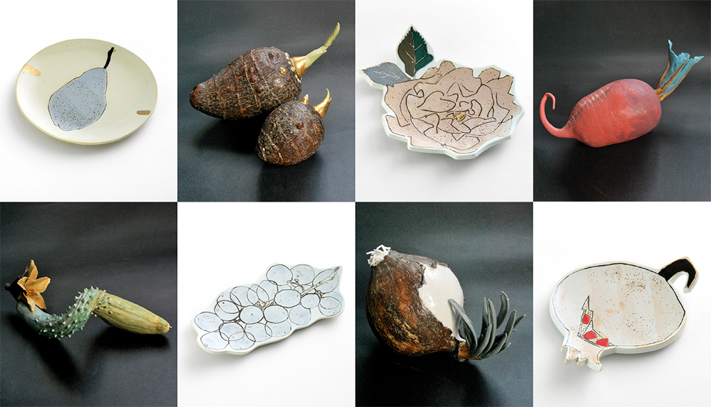 葉化石皿 (杉浦康益 作) 葉化石皿 (杉浦康益 作) 杉浦康益 陶の博物誌 展 |