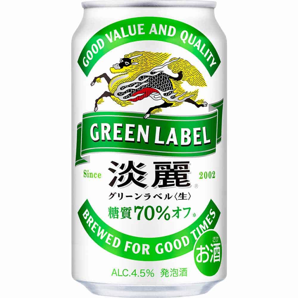 キリン 淡麗 グリーンラベル 350ml缶｜格安・安いお酒の通販／配達なら