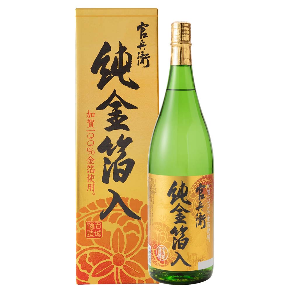 名城 官兵衛 純金箔入 1.8L｜格安・安いお酒の通販／配達ならカクヤス