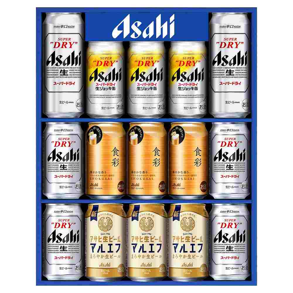 直送】アサヒ ビール4種セットB 計15缶 AJP-4｜格安・安いお酒の通販