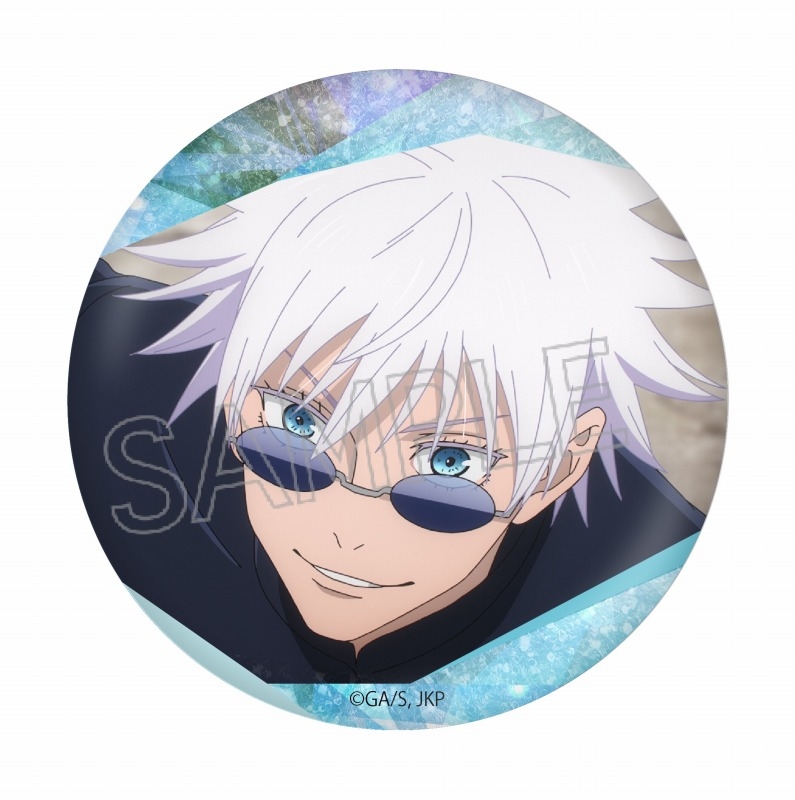 呪術廻戦 五条悟 箔押しトランプ 生ブロマイド コレクション缶バッジ