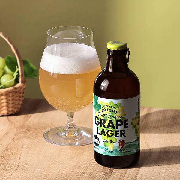 お酒】北海道余市フルーツブルーイング グレープラガー 300ml