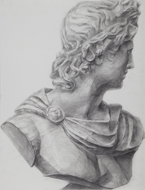 石膏像アポロ半面アポロン美術 デッサン ギリシャ神話 ヴェルヴェデーレ