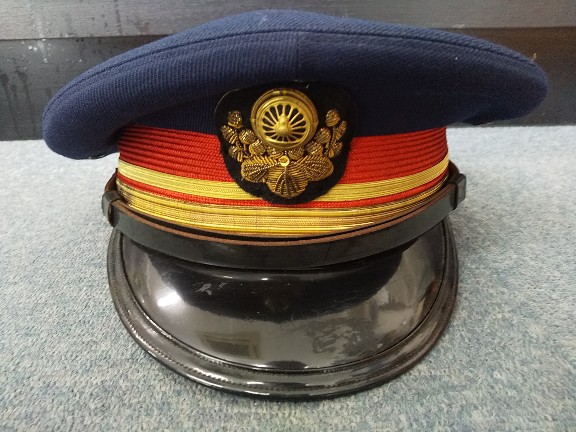 国鉄制帽 二号 当時物 国鉄 助役制帽◇鉄道 帽子 2号形◇