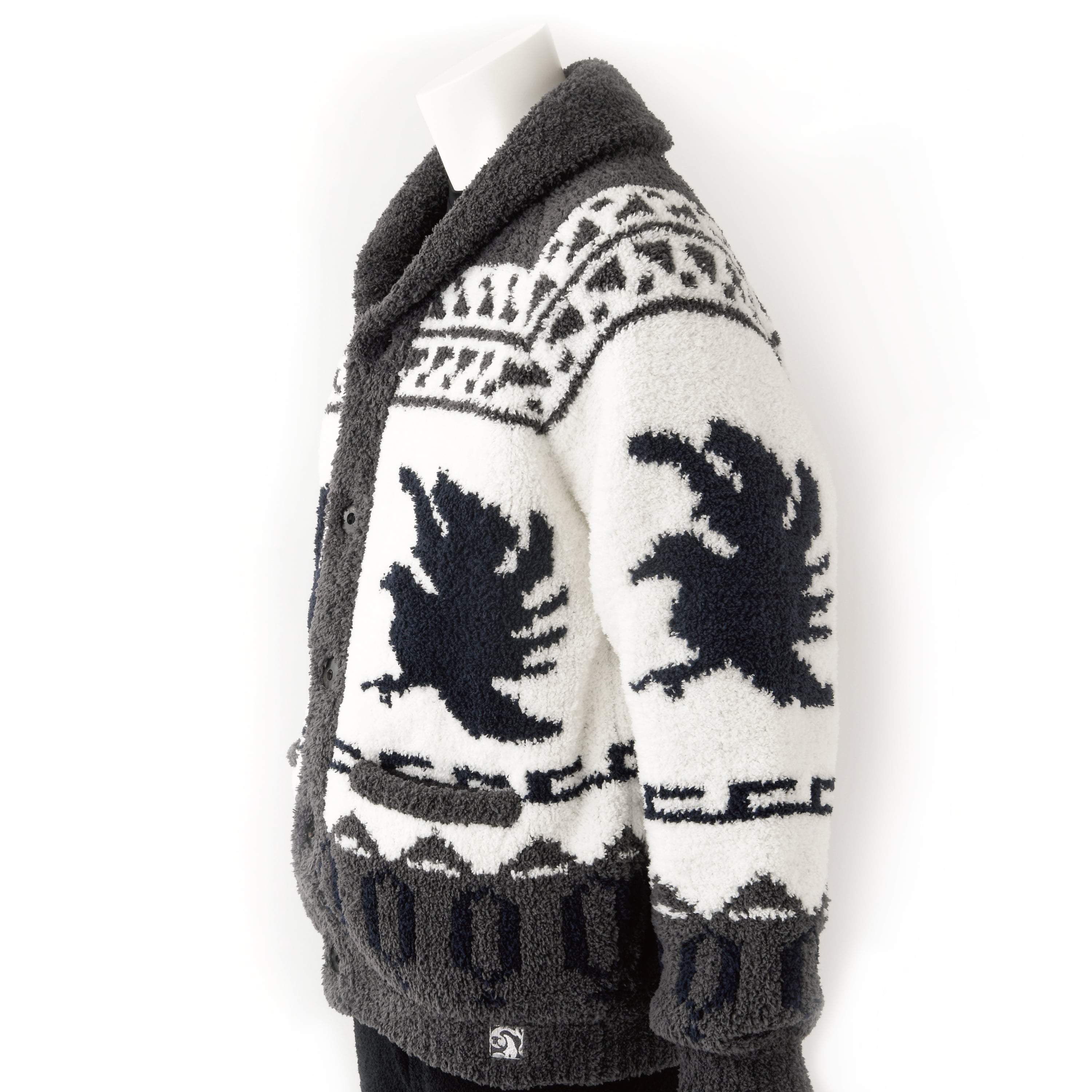 COWICHAN CARDIGAN(M creme/darkgray/navy): WEAR | kashwere Japan