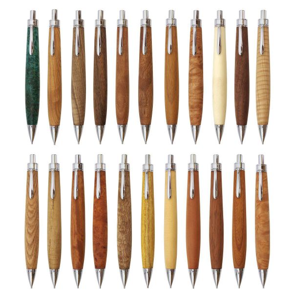 木軸 シャープペンシル 0.5mm【モンキーポッド杢】木軸ペン工房KIKI