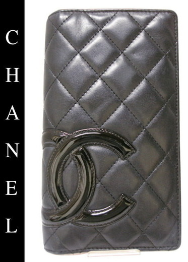 □シャネル□長財布□カンボンライン□黒xピンク｜寝屋川にある質屋