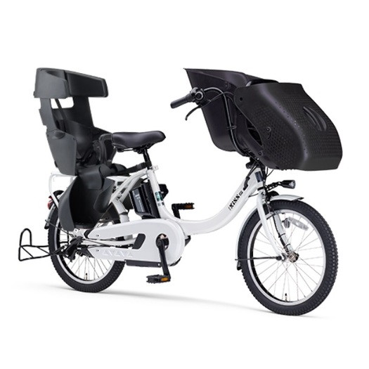 ヤマハ パスキッスミニ 20インチ 3人乗り 8.7ah 白色 電動自転車 電動