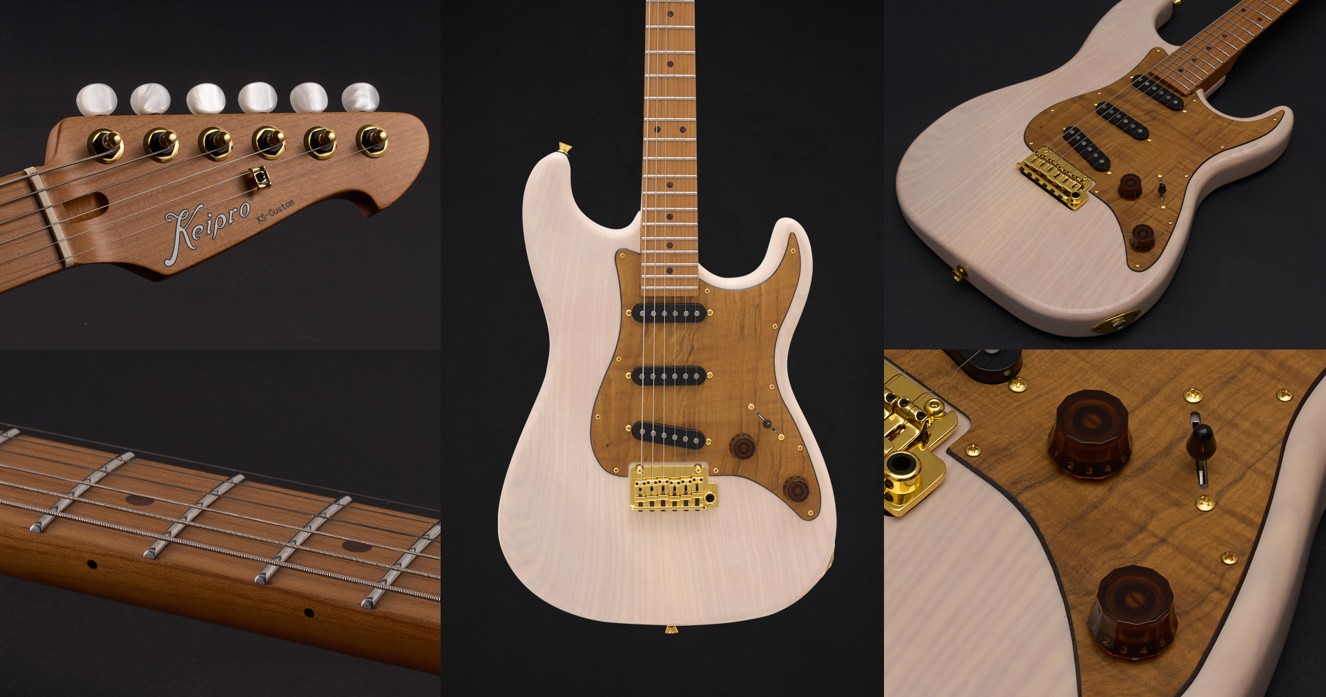 KEIPRO KS-CUSTOM-Premium-SSSハイエンドモデル KEIPRO GUITARS KS