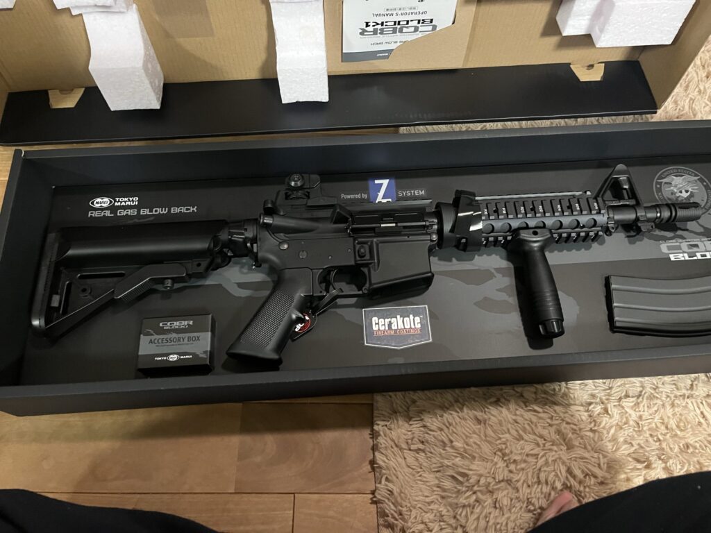 箱出しレビュー】東京マルイ M4 CQB-R BLOCK-1 ガスブロ 冬でも使える
