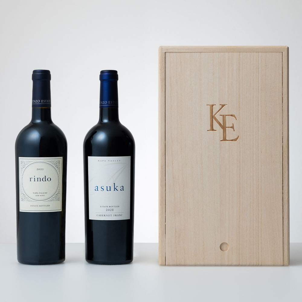 紫鈴 2022&明日香 2021 フルボトルセット [桐箱入り]|KENZO ESTATE